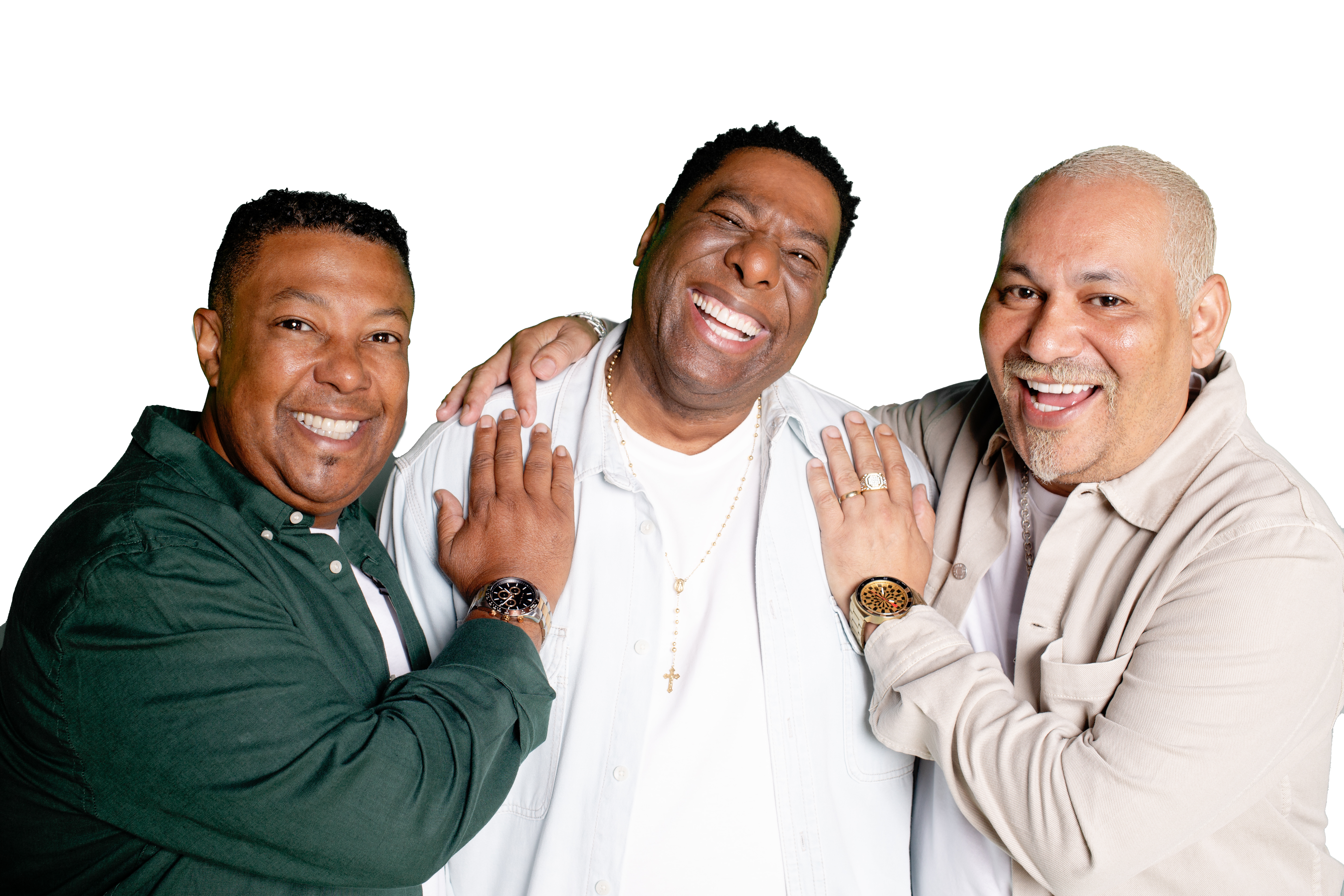 Chrigor, Netinho de Paula e Márcio Art, do Samba 90 Graus